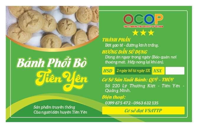 Bánh phổi bò Tiên Yên